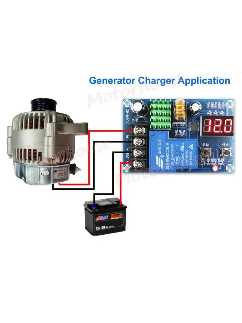 Chargeur de batterie 30A DC 6V-60V, Module de contrôleur de charge automatique, panneau de Protection, commutateur de relais