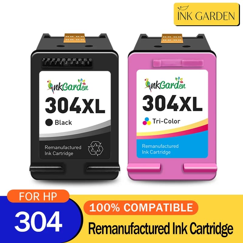 Cartouche d'encre 304 XL pour HP, remplacement Deskjet 2620 2632 3724 3730 3732 5032 5034 5052 5055 5030