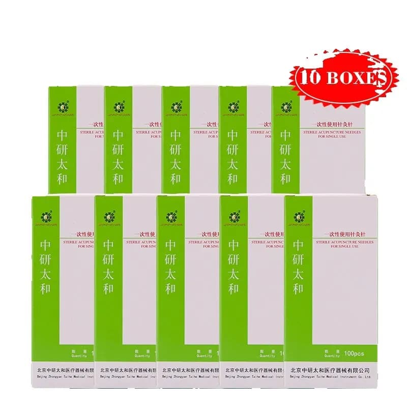 10 boîtes d'aiguilles d'acupuncture jetables, 1000 pièces, aiguilles d'acupuncture stériles tranchantes sans Tube, Massage de beauté