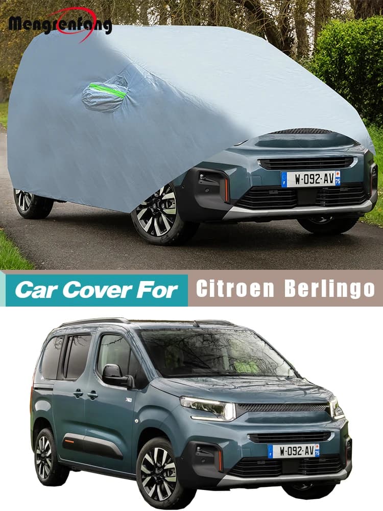 Juste de voiture complète pour Crystal en Berlingo, pare-soleil extérieur anti-UV, protection contre la pluie, la neige, la glace, la poussière, MPV