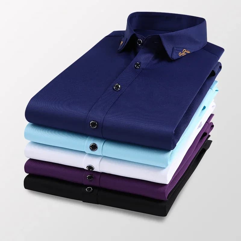 Chemise d'été décontractée élégante BROWON 2026 pour homme, à manches courtes, col rabattu, chemise habillée pour homme, infroissable et facile d'entretien