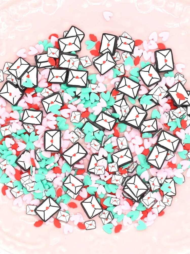 KSCRAFT-Paillettes Happy Mail pour carte de bricolage, papier exécutif, embellissements artisanaux