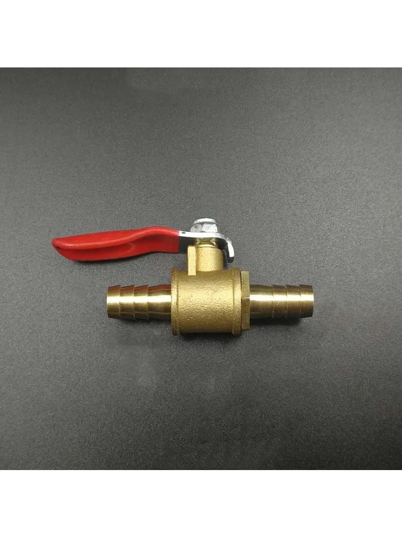Robinet à bille à arrêt bidirectionnel, pour tuyau en laiton, 8mm, 10mm, pour eau, carburant et gaz