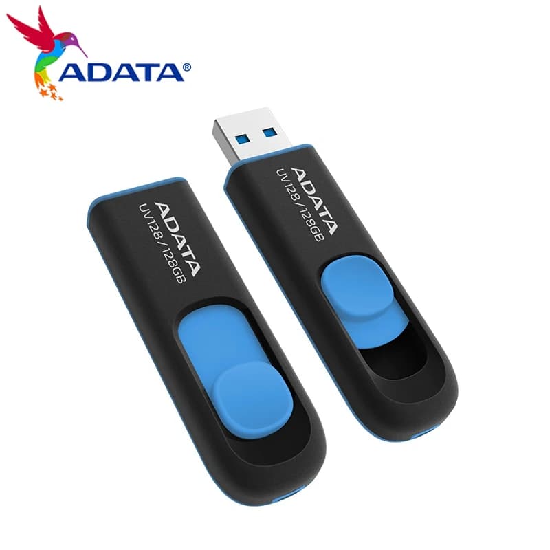 Clé USB ADATA UV128 USB 3.2, clé mémoire 128 Go, 32 Go, 64 Go, disque flash USB, disque de stockage, noir, portable, clé USB