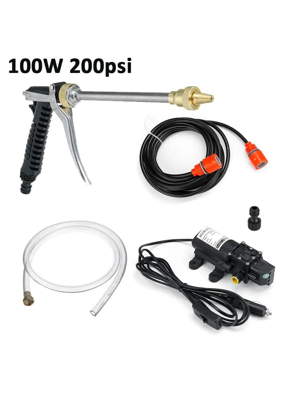 Pistolet à eau électrique à haute pression pour lavage de voiture, machine à laver domestique, pompe portable, outils de livres, 12V, 120W