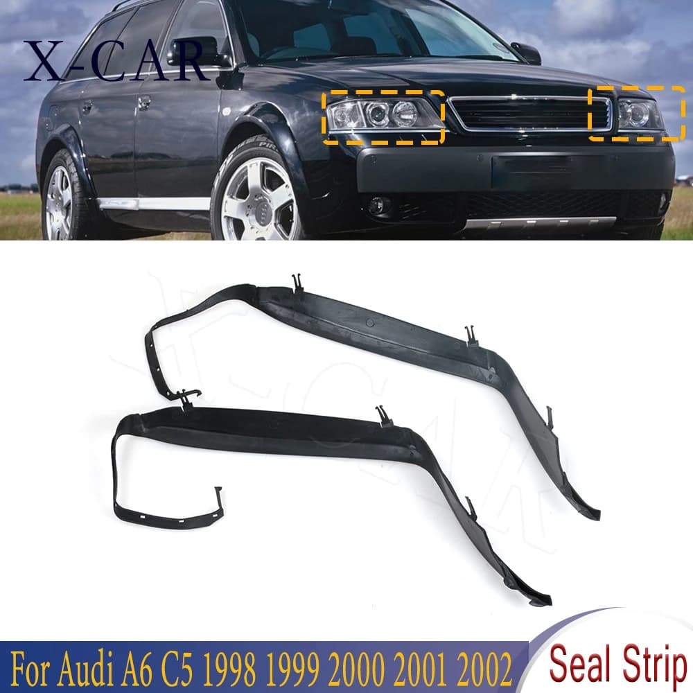 Bande d'étanchéité pour phares X-CAR, accessoires étanches sous les phares en plastique pour Audi A6 C5 1998 1999 – 2002 4B 0941191