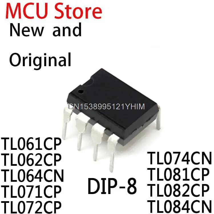 DIP TL071 TL072 TL074 TL081 TL082 TL084 TL082 TL082 TL061CP TL062CP TL064CN TL071CP TL072CP TL074CN TL081CP TL082CP TL084CN, 10 pièces