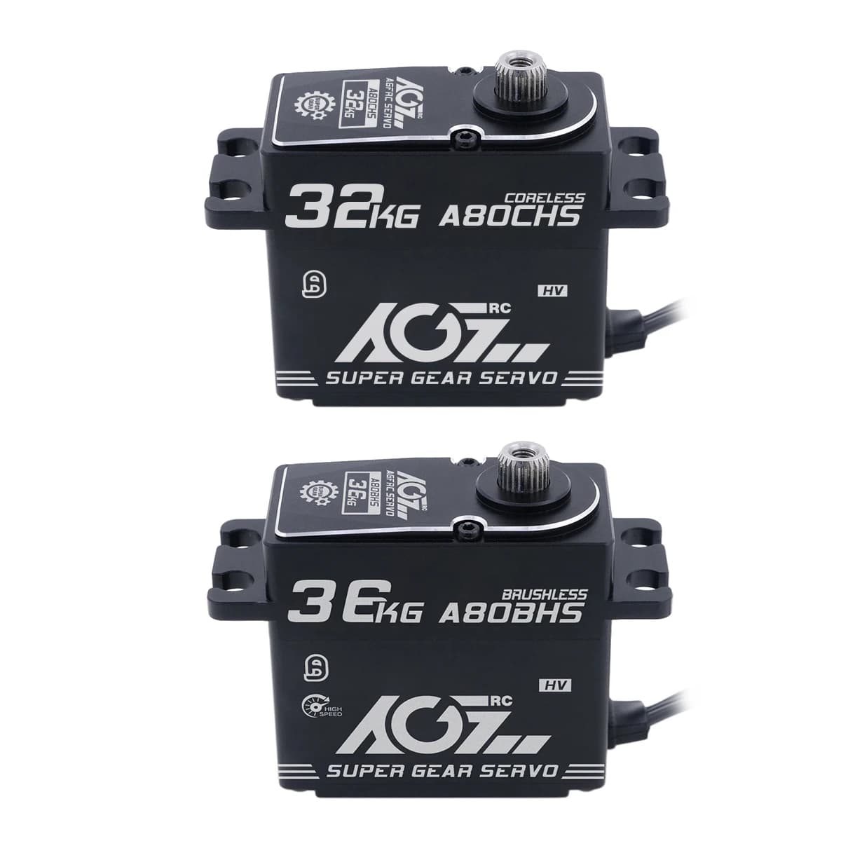 AGFRC-Servo de direction STD numérique sans noyau, engrenages en métal, moteur sans balais, voiture de camion 7.4 RC, A80CHS, A80BHS, 1/10 V, 32kg, 36kg, 25T
