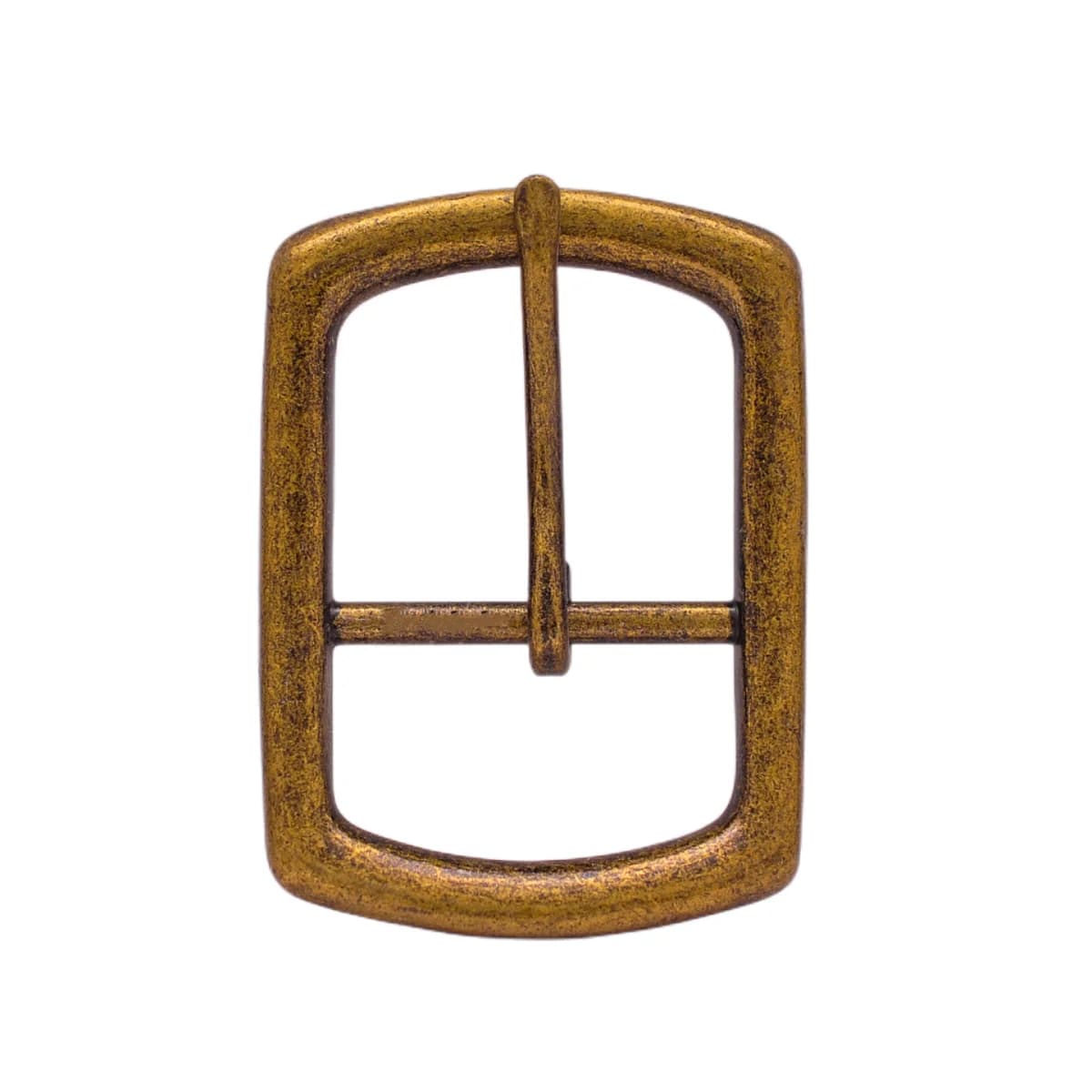 Qualité lourde longue classique 40mm Antique en laiton plaqué rond barre centrale broche pince bricolage maroquinerie jean boucle de ceinture remplacement