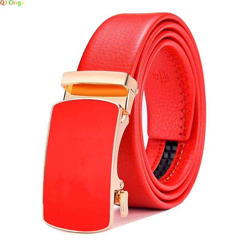 Ceinture automatique bleu ciel pour hommes et femmes, or, argent, environnement mode, vendeur chaud, taille Cinturon 100cm-125cm
