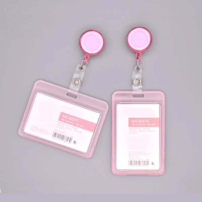 Étui en plastique Transparent pour cartes de crédit et d'affaires, pour femmes et hommes, pochette pour cartes d'identité bancaire, étui de protection pour étudiants