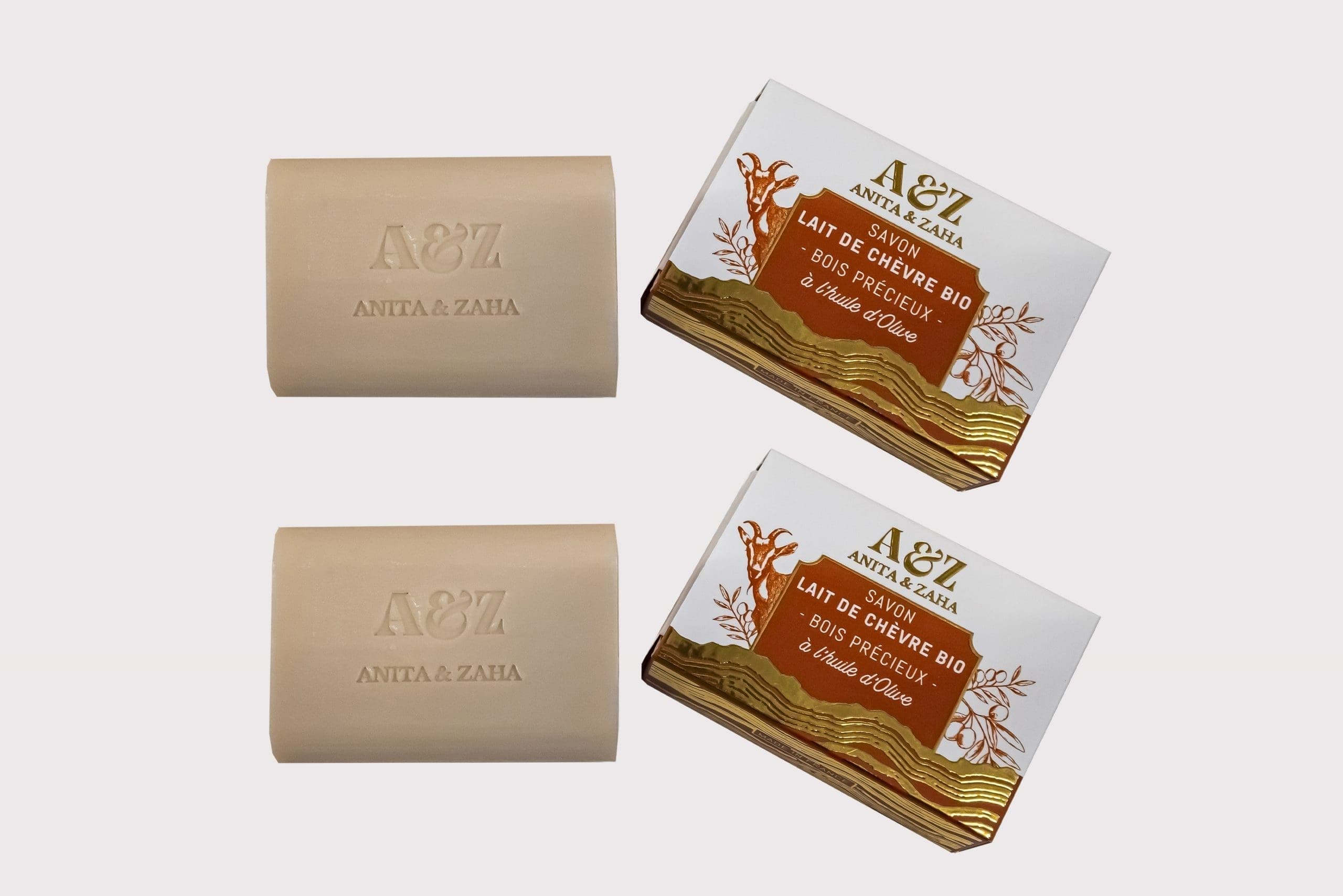 Savon au Lait de Chèvre Bio Bois Précieux - Duo