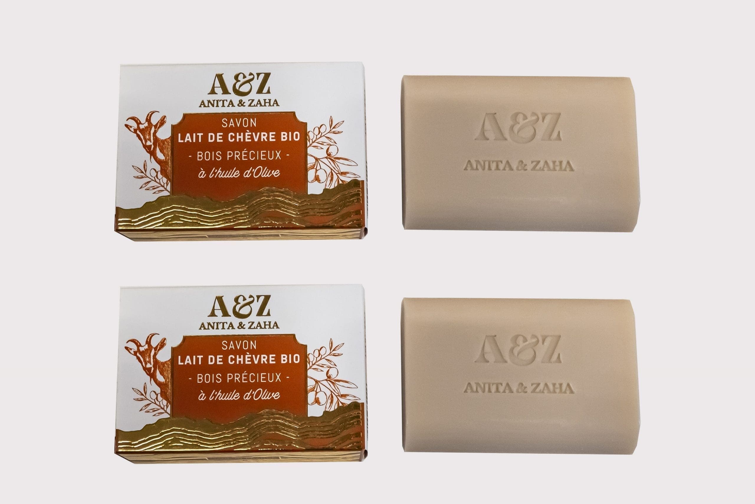 Savon au Lait de Chèvre Bio Bois Précieux - Duo