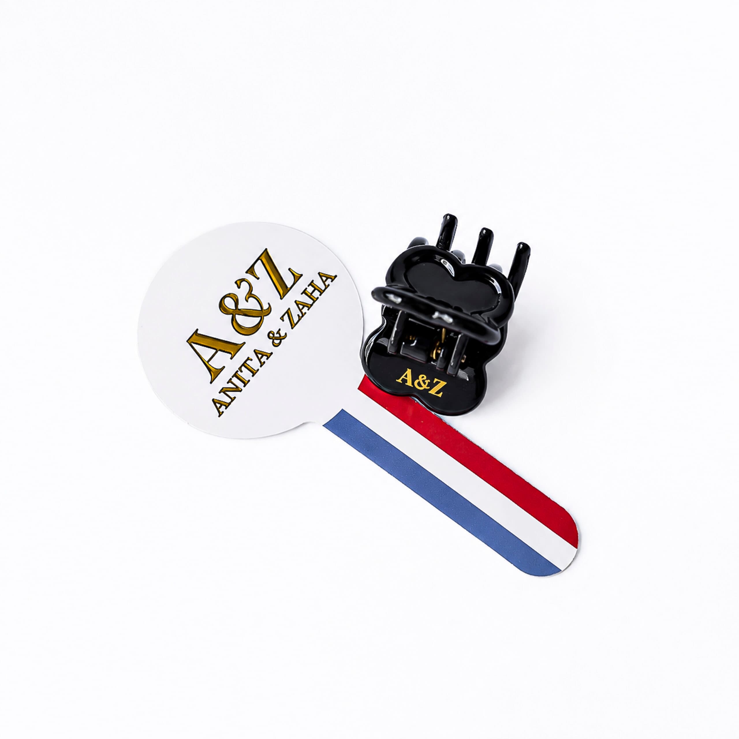 Pince à Cheveux acétate Trèfle avec Strass