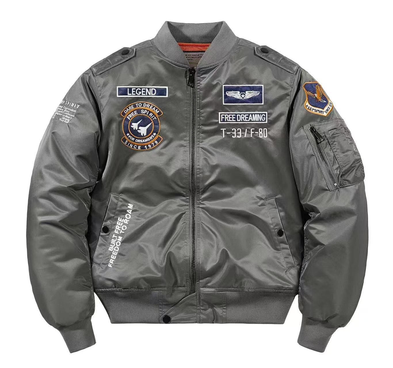 Veste de vol en coton épais et chaud pour homme, nouvelle collection automne/hiver, col montant, grande taille