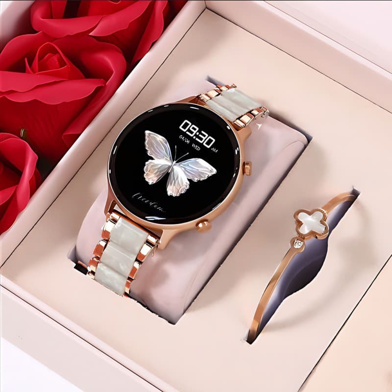 New 2025 Smartwatch For Women Multifunctional Bluetooth Calling And Payment Resin Piece Set Valentine's Day Birthday Gift
