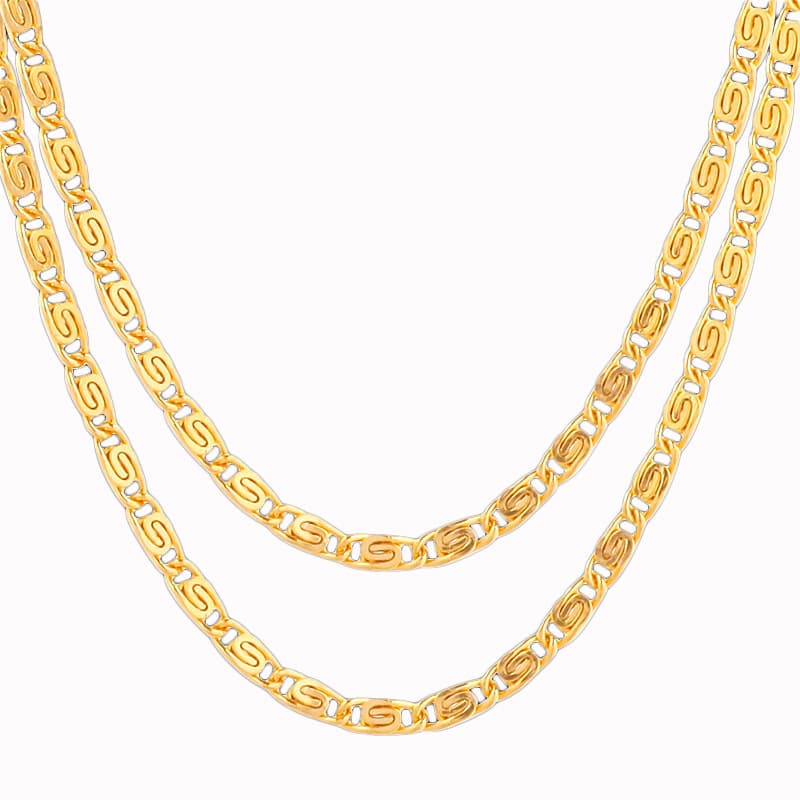 Women's Jewelry Necklace Chain Gold Plated Necklace K Copper Jewelry