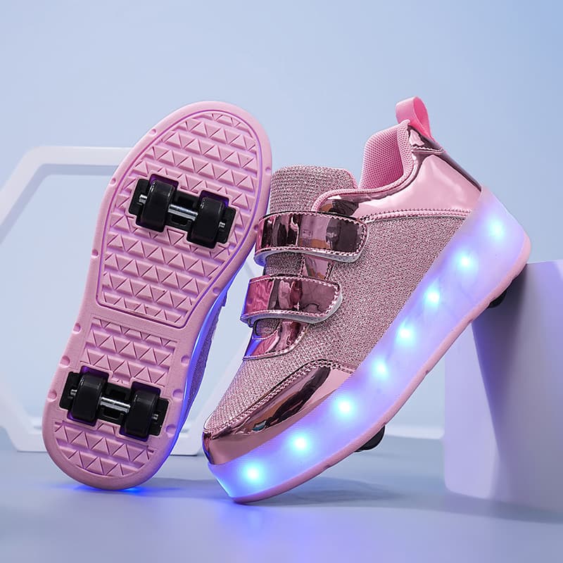 Double Inline Row Wheels, Transformable Shoes, Skates, Roller Shoes For Kids Wheels, , Skates,