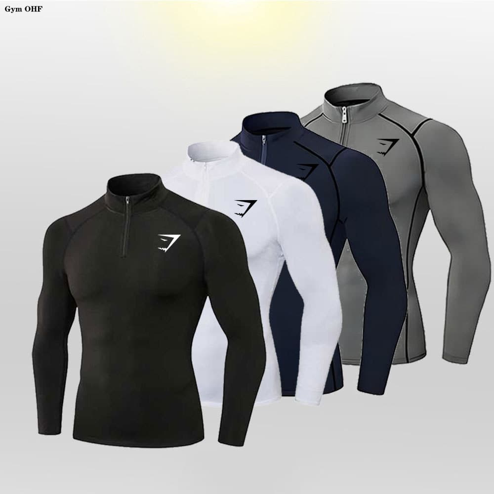 Women's Clothing Shark Fitness Classic Women's Bodysuit Half Zip Workout Wear For Training Broad Shoulders Narrow Waist Accentuated Figure