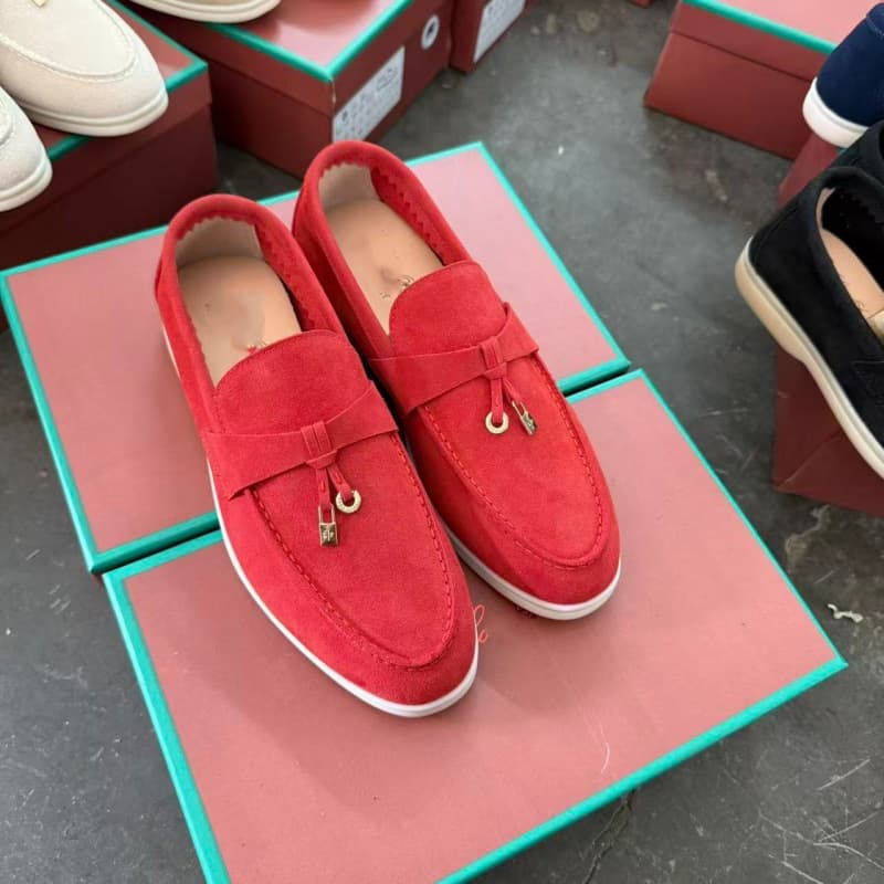 En stock : Mocassins plats décontractés pour femmes LP, de haute qualité, à enfiler, à semelle souple, confortables et faciles à porter.