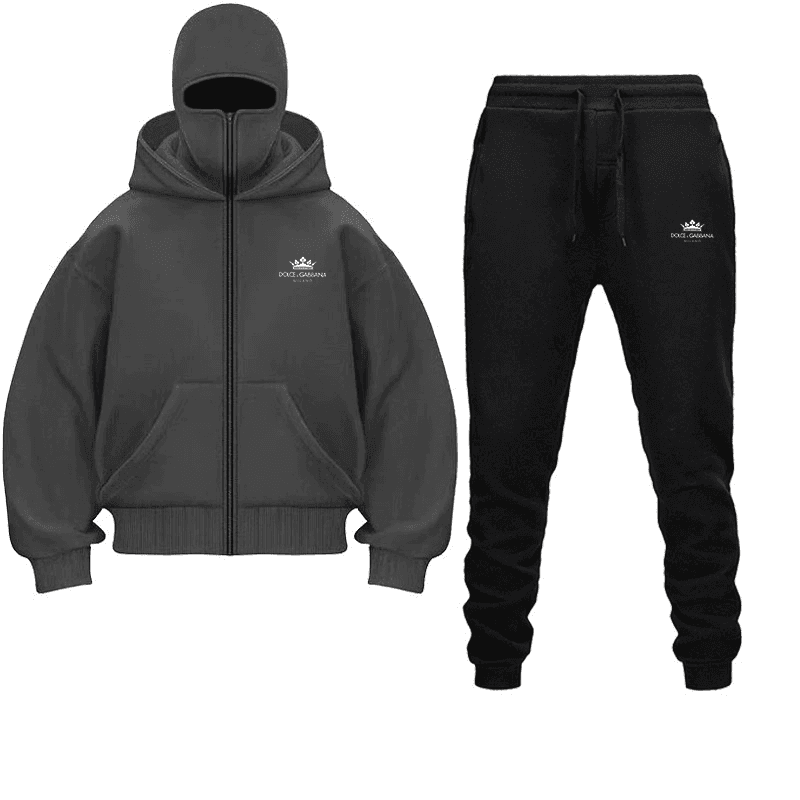 New Double-hat Spring, Autumn And Winter Ins Hooded Sweatshirt Set, Trendy Men's And Women's Double-hat Couple Sweatshirts