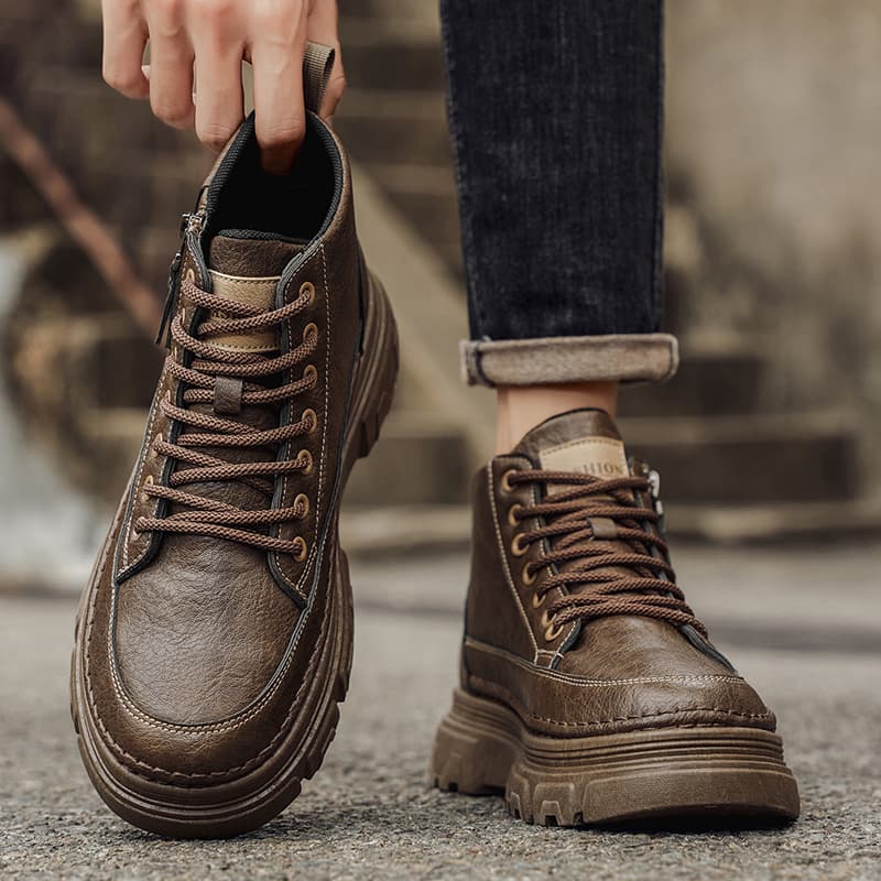 Non-slip Outdoor Sports Men's Shoes Casual Shoes Platform Heightening Dad Shoes Trendy Shoes