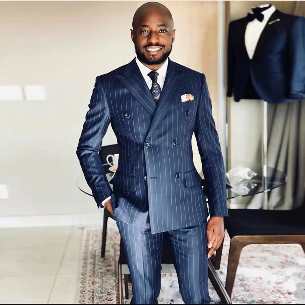 Men's two-piece the groom and best man, wedding banquet, oversized suit for men