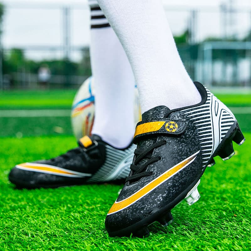 Children's Football Shoes Boys And Girls Elementary School Students Velcro Teen Training Broken Nail Shoes