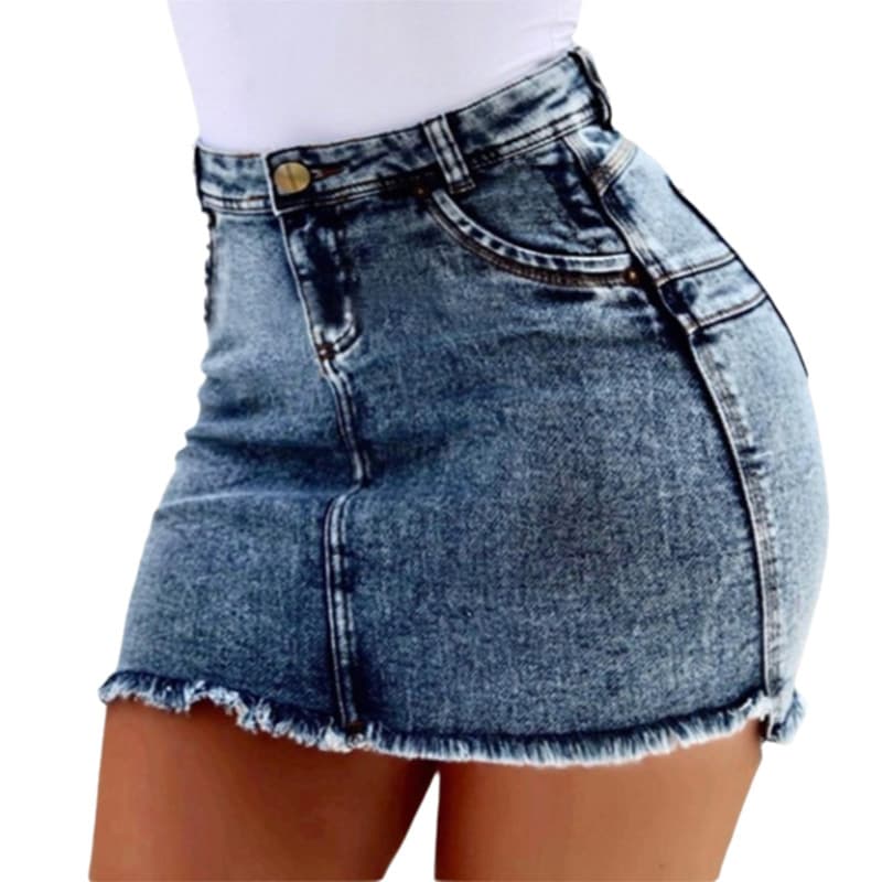 Women's Clothing Sexy Temperament Women's Denim Hip Skirt Skirt Origin Source One Piece Drop Shipping