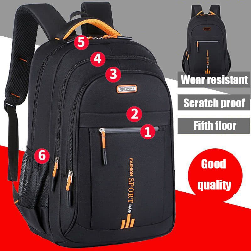 Men's Backpacks Oxford Waterproof Rucksack Business Computer Bag Casual Backpack Senior High School Student Schoolbag