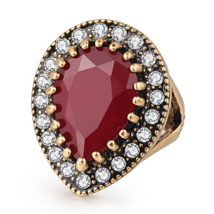 Large Resin Ring Bohemian Style Yiwu Goods Individually Packaged Good Quality