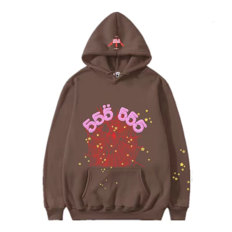 Sweat à capuche et pantalon de survêtement imprimé automne/hiver de la série Spider 555