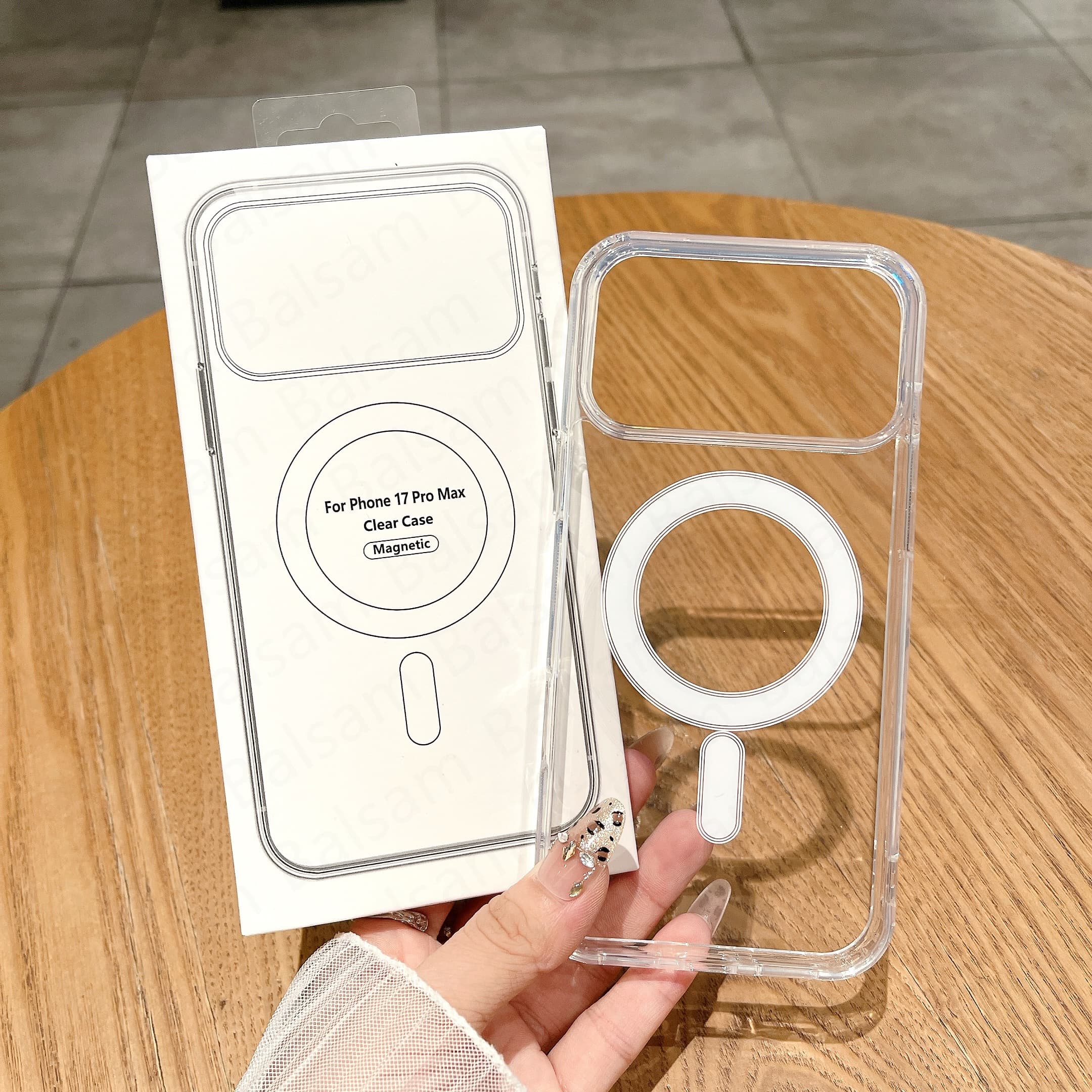 Tanspaent Phone Case Iphone 16 Po Max 13 12 Mini 14 15 Plus 11 17 Ai Fo Wieless Chage Magnetic Soft