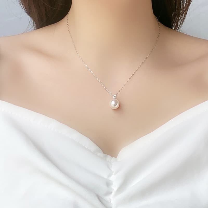 Pearl Necklaces For Women Elements Crystal Clavicle Necklace For Women
