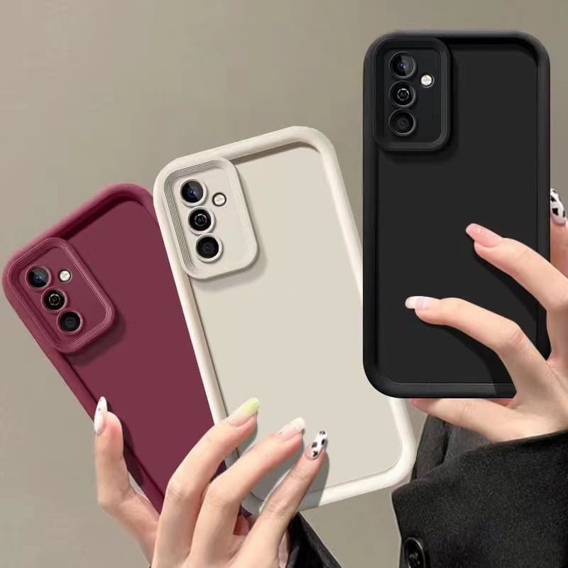 Matte Silicone Case For Samsung Galaxy S25 S24 S23 S22 S21 S20 Ultra Plus Fe Shockproof Bumper Soft TPU Back Cover Funda
