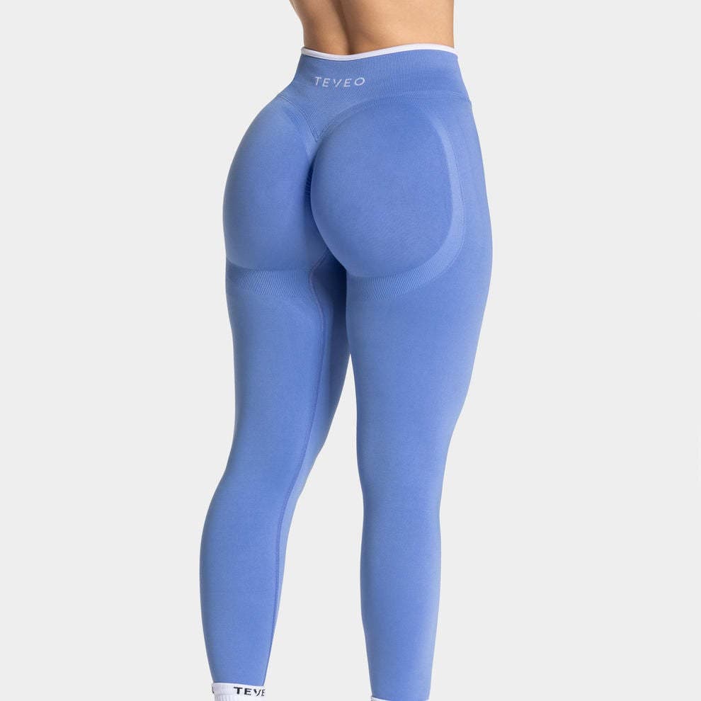 TEVEO Women's Running & Yoga Set: Quick-Dry Tight Sports Top + High-Waist Hip-Lift Pants