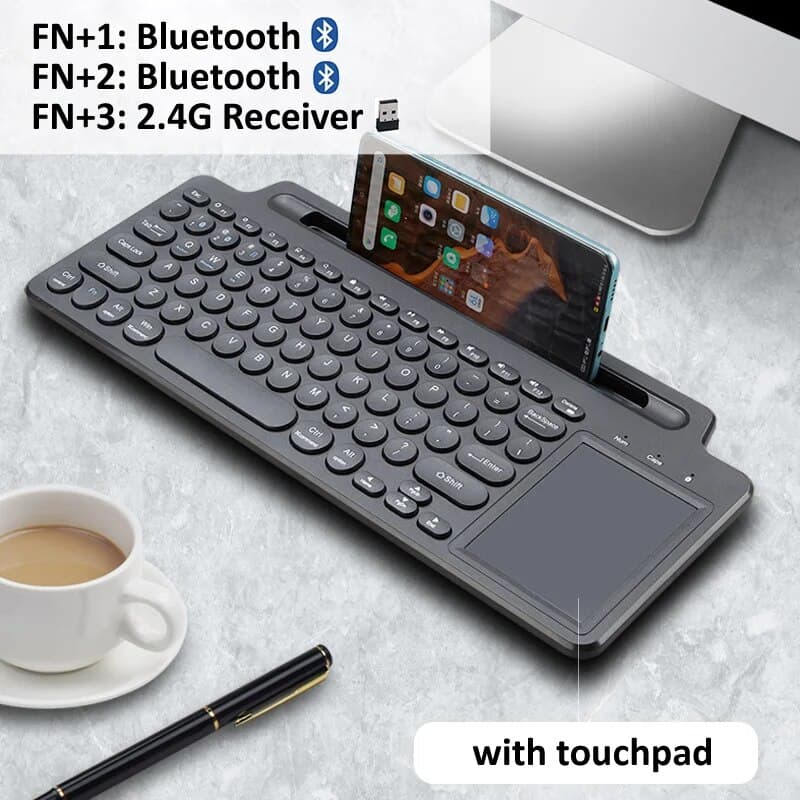 Wireless Keyboard Bluetooth Keyboard Mouse Card Slot Numeric Keypad For Android IOS Desktop Laptop PC Gamer