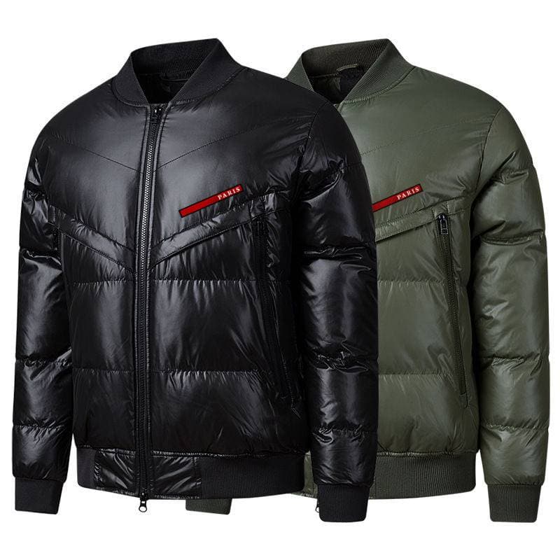 Men's Clothing 25 New Winter Letter Printing Retro Loose Hooded Warm Bread Coat Unisex Fashion Jacket