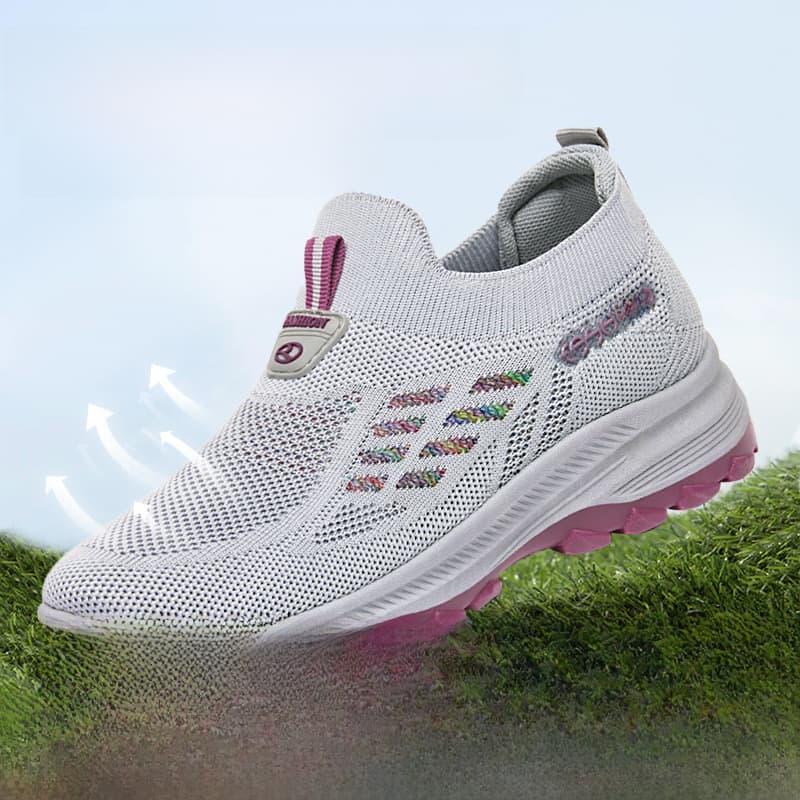 Women's Breathable Casual Shoes Light Comfortable Flying Woven Shoes