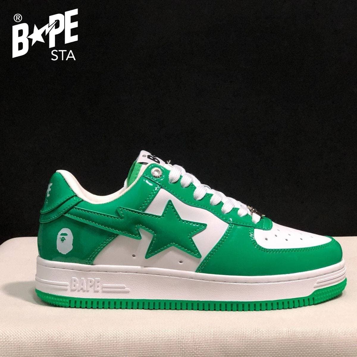Chaussures de planche classiques Marvel en cuir laqué A BATHING-APE, chaussures de planche Air Force No.1 unisexes