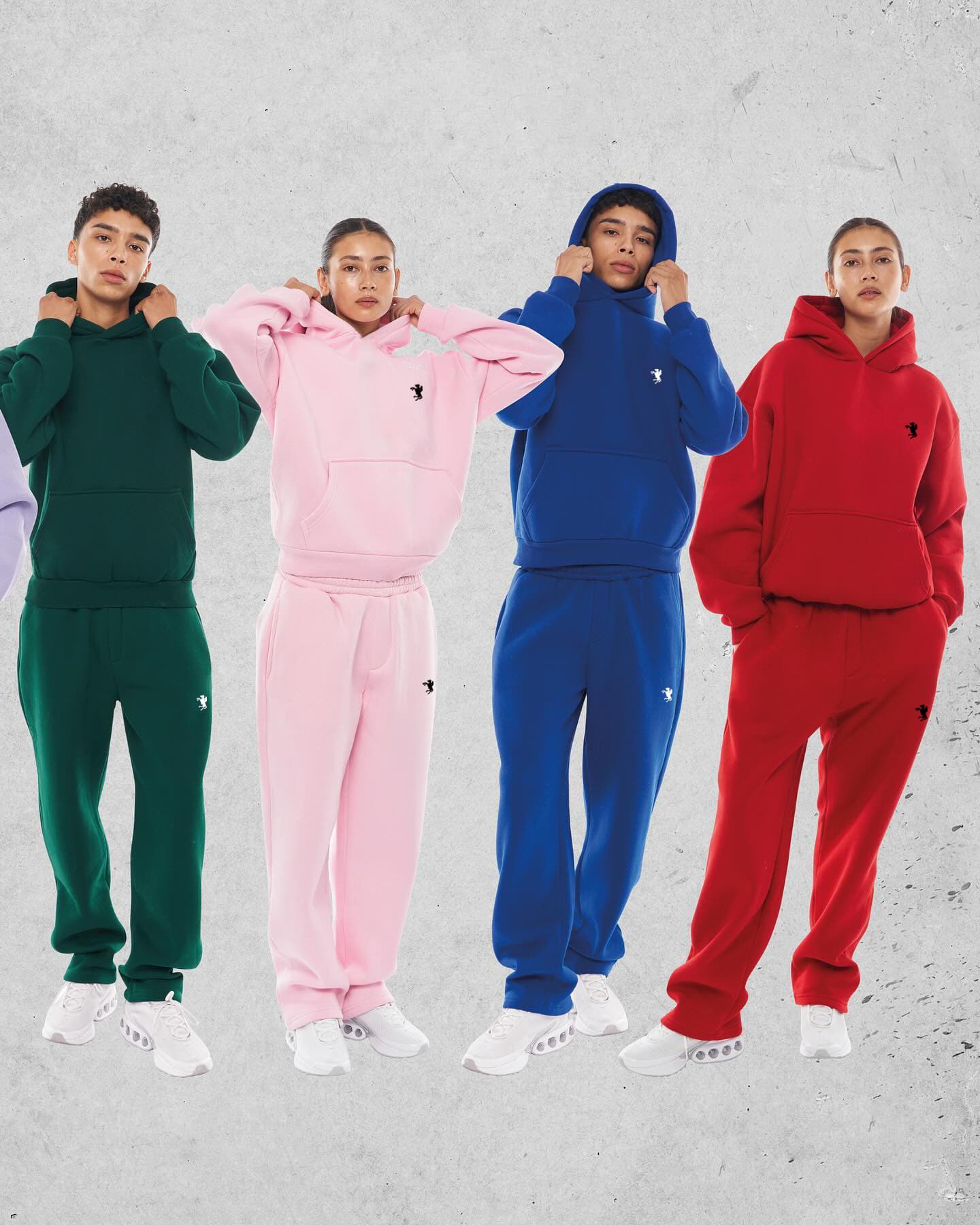 Solid Color Hoodie Set With Threaded Bottom For Men's And Women's Casual Sportswear, Sweatpants, Letter Hoodie, And Sweatpants Set