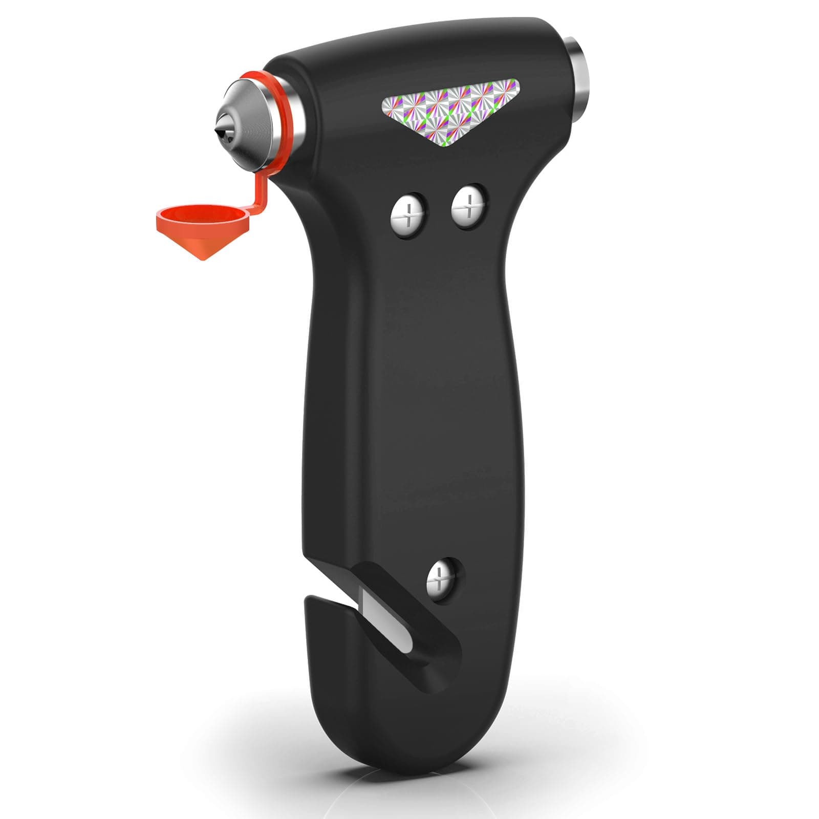 Car Safety Hammer, 3 In 1 Emergency Escape Tool With Second Window Breaker And Seat Belt Cutter, Safety Emergency Car Escape Tool For Car, Office, Home, Black