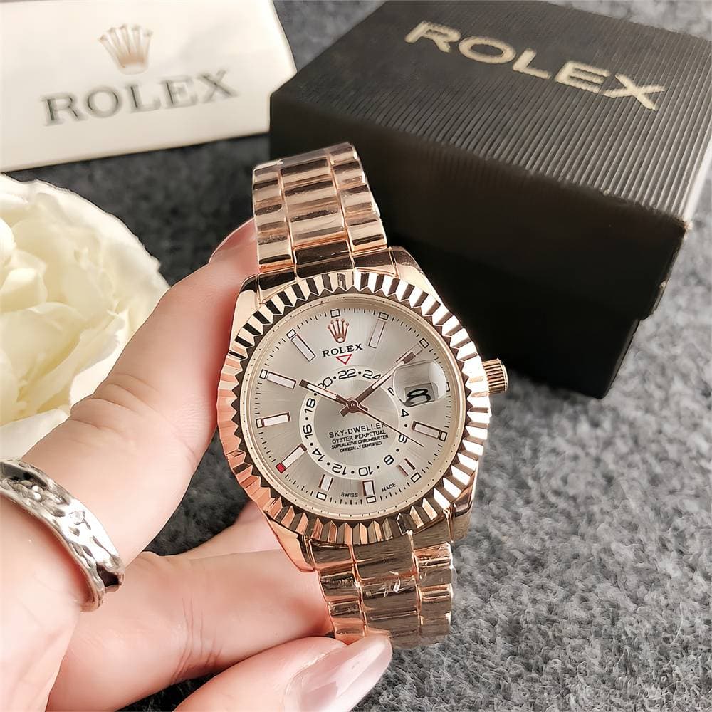 Montre de marque Business Peplum avec bracelet en acier Montre de mode suisse
