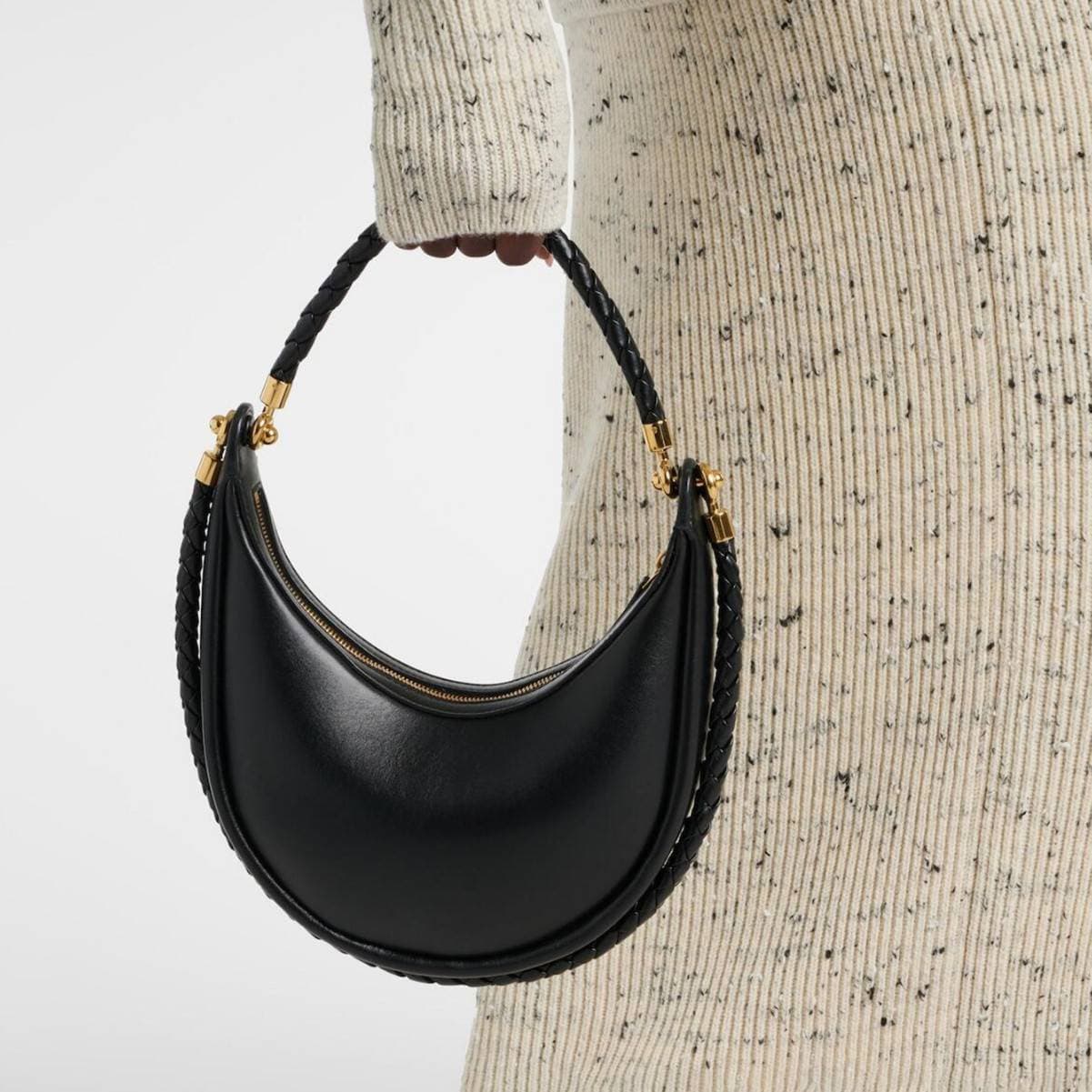 Women's Bags New Niche Crescent Bag High End Fashion Women's Bag Single Shoulder Underarm Bag Texture Hand Held Crescent Bag