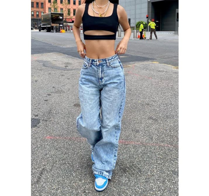Women's fashion autumn and winter slim fashion women's jeans