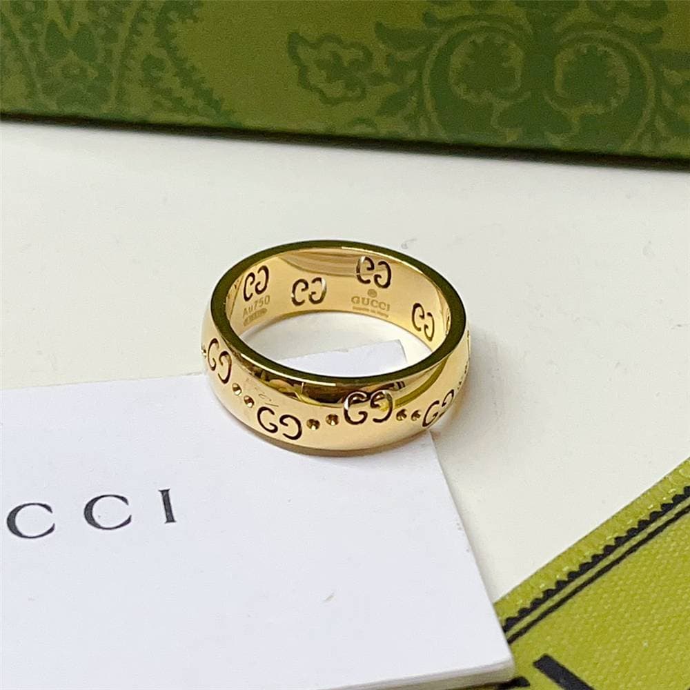 Bague en or plaqué or 750, bijou élégant pour femme et homme, accessoire de luxe durable