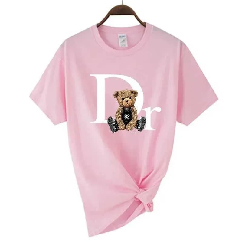 T-shirt tendance été 2025, coupe ample, décontracté, manches courtes, imprimé