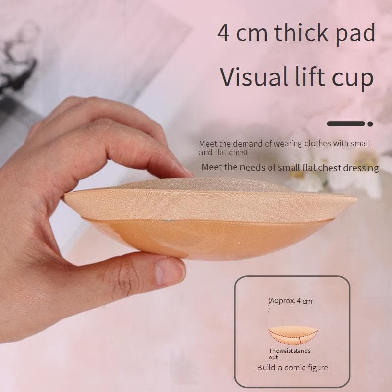 Self-Adhesive Push-Up Pads For Small Chest, Thickened Silicone Breast Enhancers, Non-Slip Waterproof Bra Inserts For Swimwear & Lingerie