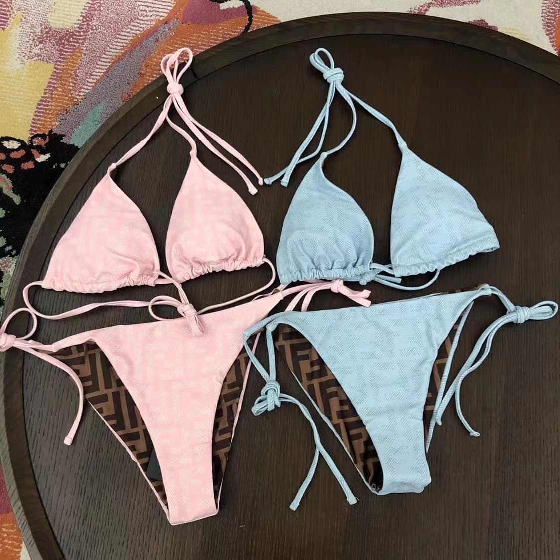 Maillot de bain réversible bikini sexy pour femme