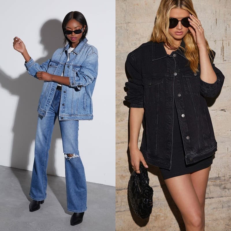Women's Clothing New Loose Denim Jacket Women's Street Fashion Washed Casual Workwear Jacket